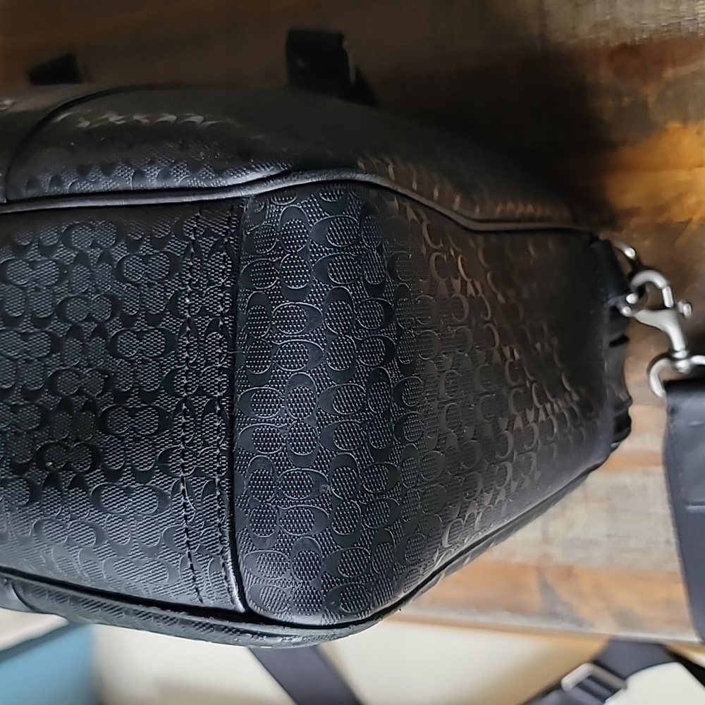 Coach Heritage Signature Embossed PVC Commuter - Picture 5 of 16